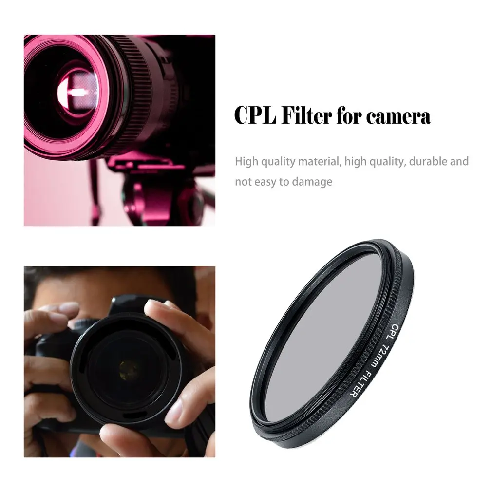 

Camera Ultra-violet CPL Filter Lens Protecting Filter for Canon Nikon Camera lens 52mm/55/58/62/67/72/77/82mm