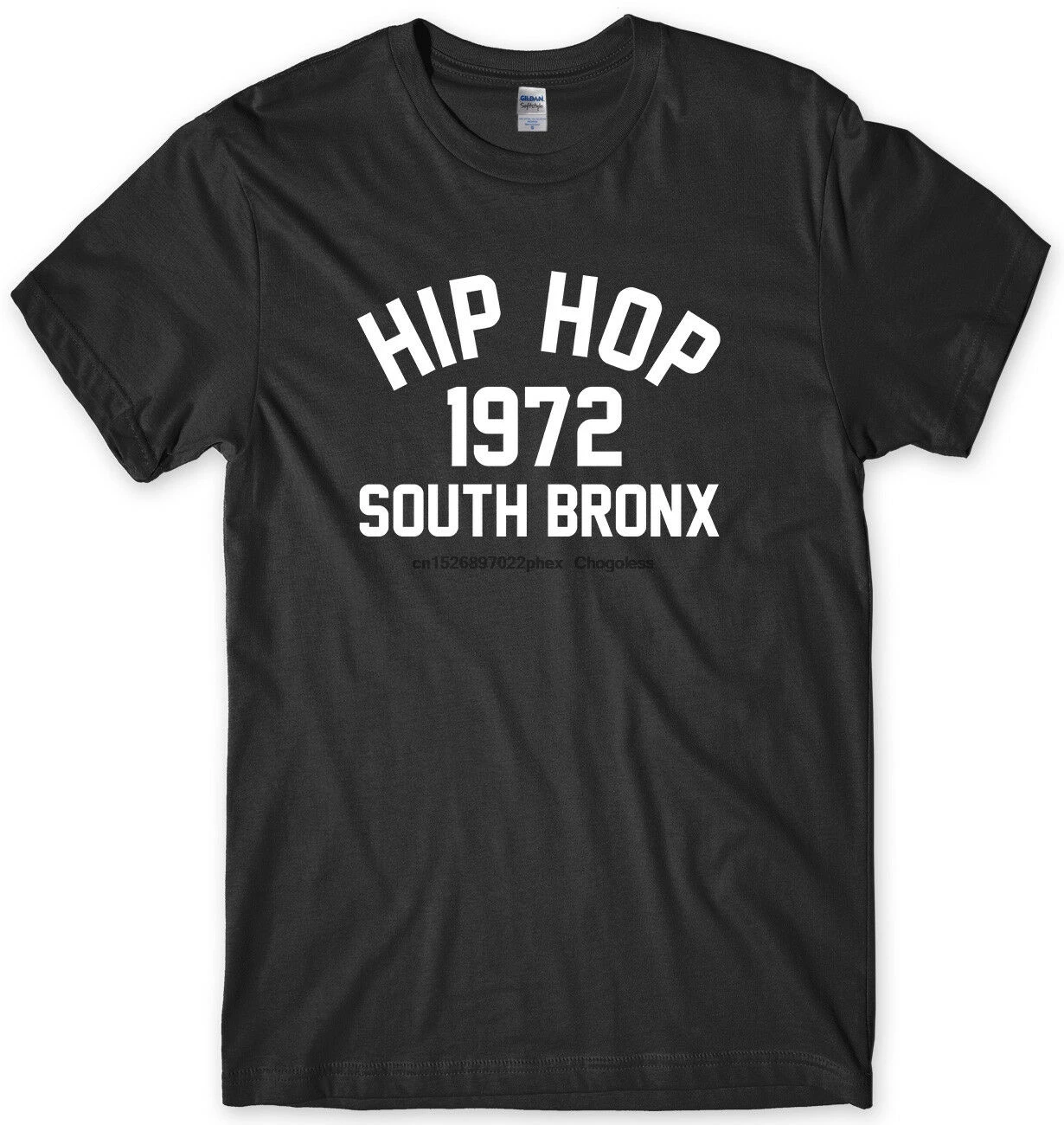 Мужская забавная футболка в стиле хип-хоп 1972 South Bronx унисекс | Футболки на заказ