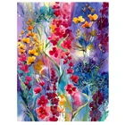 Набор для рисования по номерам на холсте, Акварельные Цветы