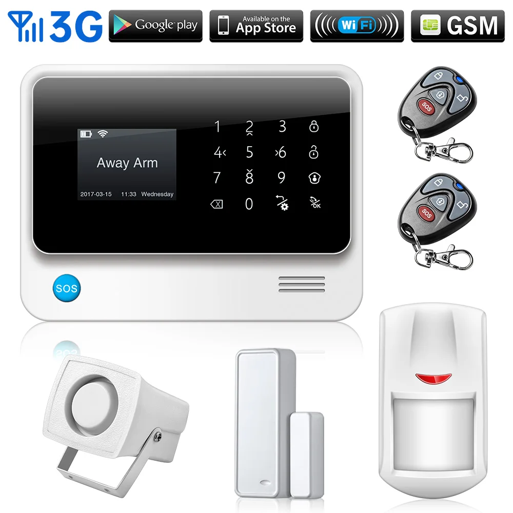 Последняя 3G sim карта GSM GPRS SMS беспроводная домашняя охранная сигнализация система