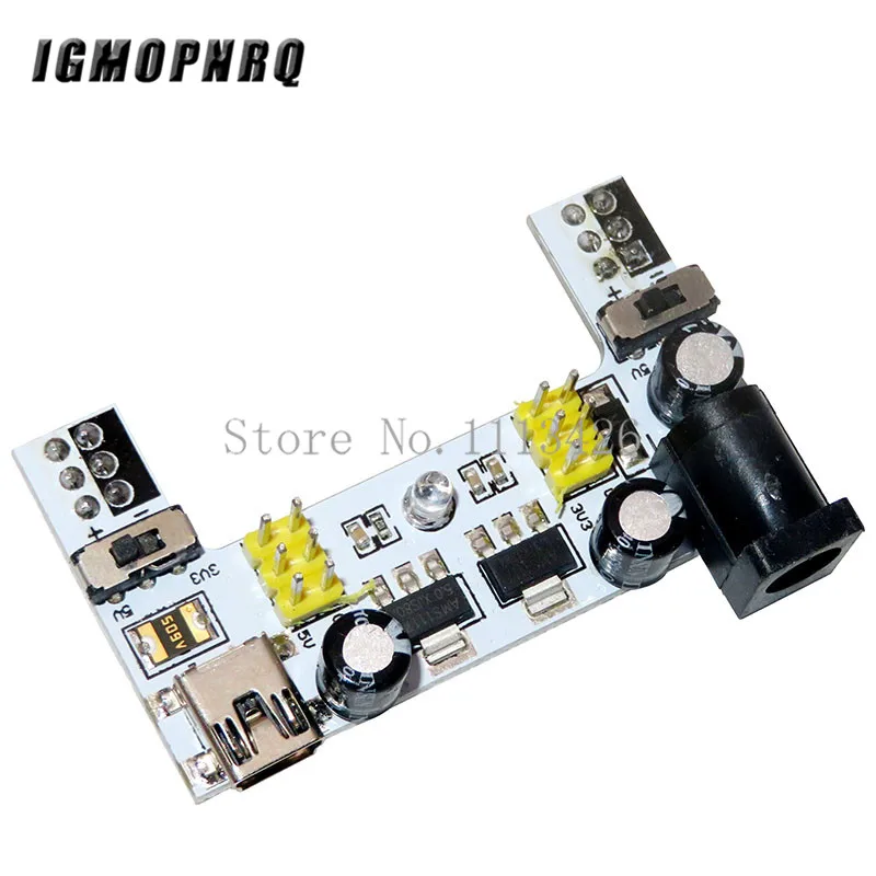 MB102 DC 7-12V Micro USB интерфейс макетная плата модуль питания MB-102 2-канальная |