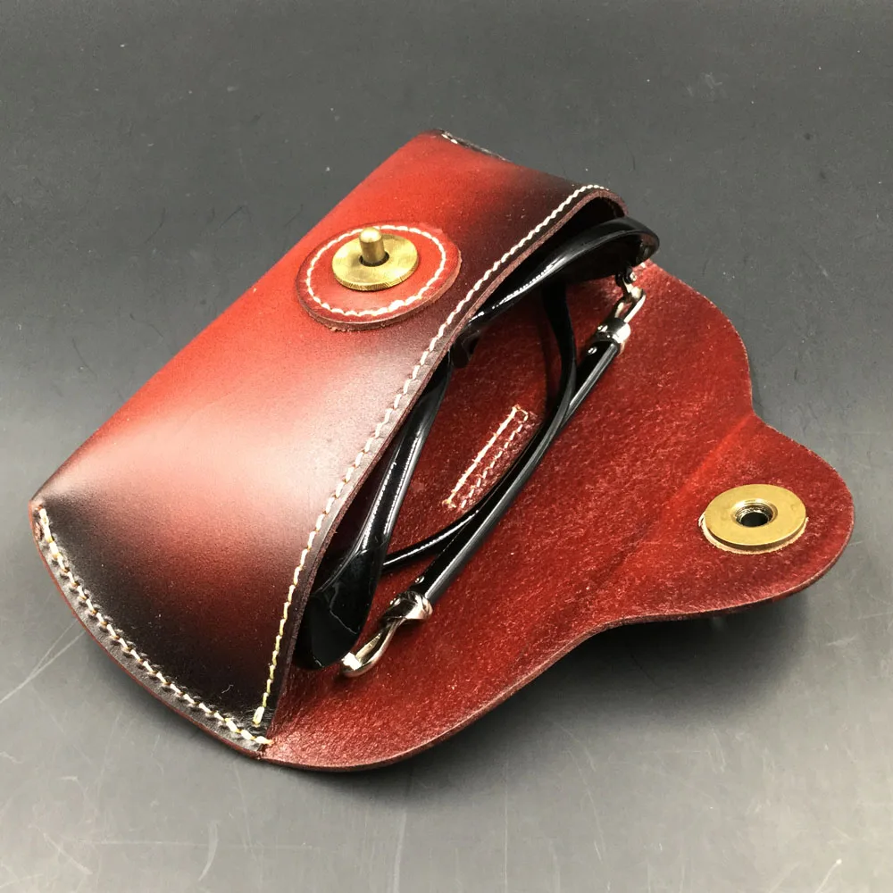 Винтажная коробка для очков ручной работы жесткая роскошная сумка из