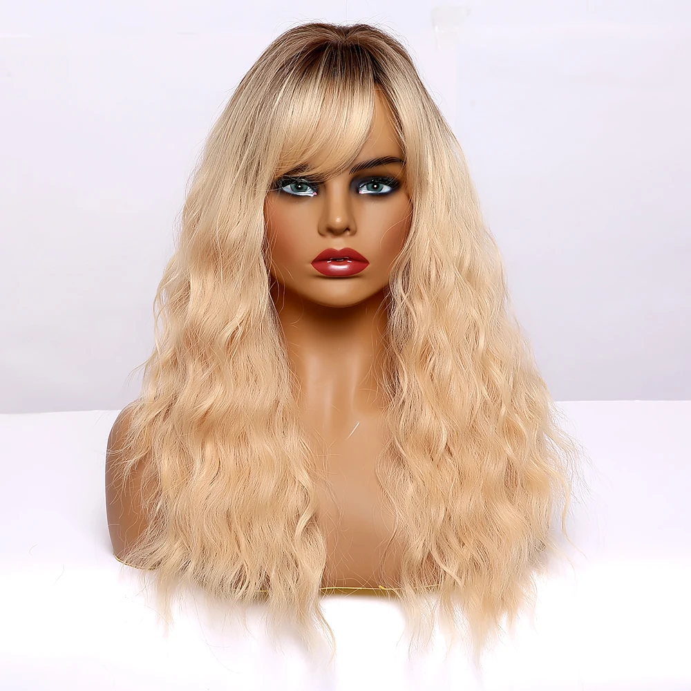 ALAN EATON парики средней длины с челкой для женщин длинные омберские черные