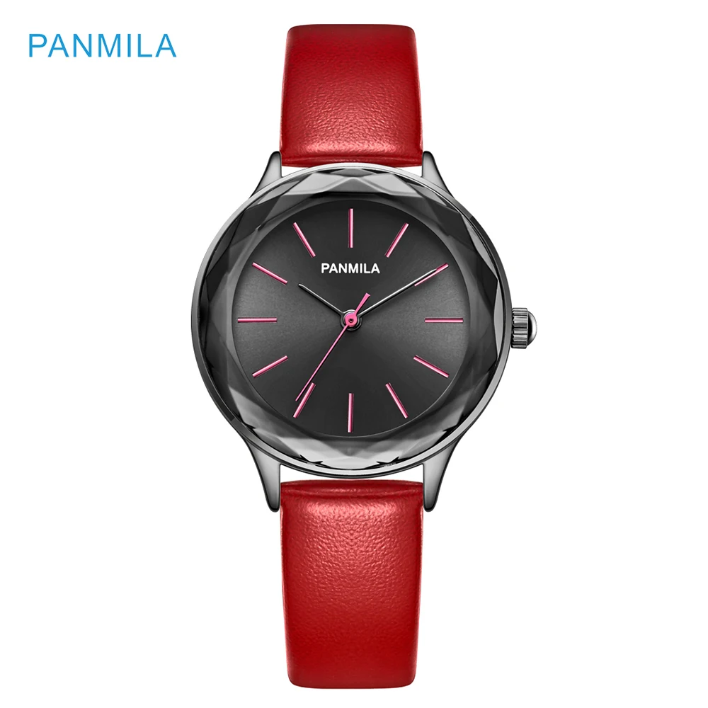 Luxury Ladies Multi Face Dial Quartz Watch Women Dress PU Leather Wrist Watches Classic Red Clock relogio feminino