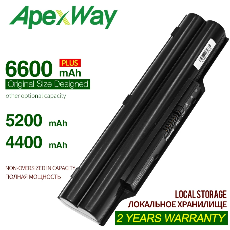 6 ячеек Новый ноутбук Батарея для Fujitsu LifeBook A530 AH531 A531 PH521 AH530 LH520 CP477891-01 FMVNBP186 FPCBP250 BP250