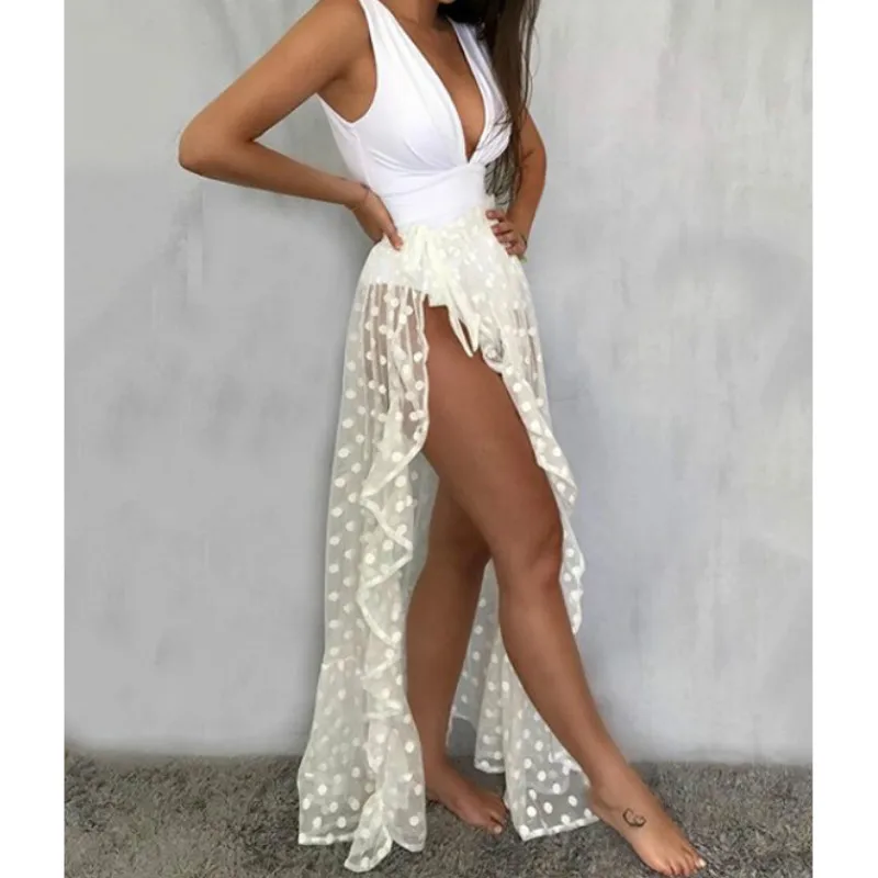 Женский сетчатый прозрачный сексуальный пляжный солнцезащитный крем для отдыха