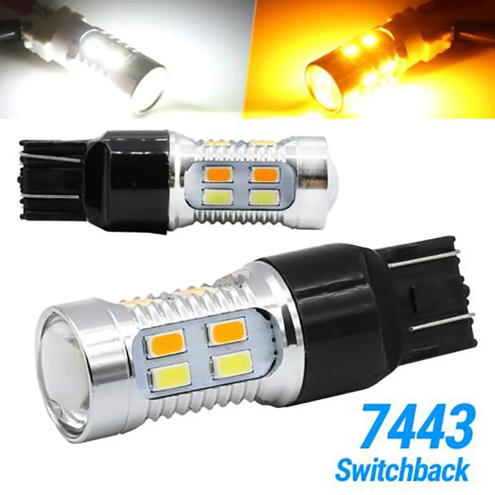 

Light LED Bulbs Parking Parts Replacement 12V To 24V 2pcs/kit 7443 7440 7444