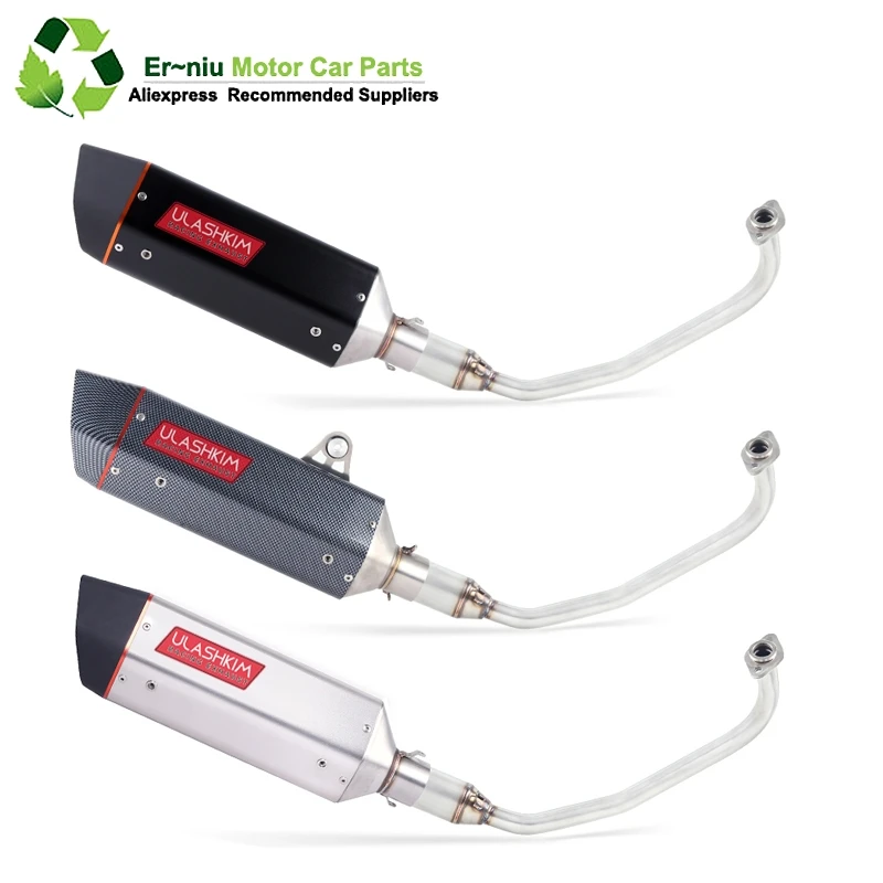 

PCX 125 150 Motorcycle Scooter Exhaust Muffler Full System Middle Pipe Slip-On Escape Fit For HONDA PCX125 PCX150
