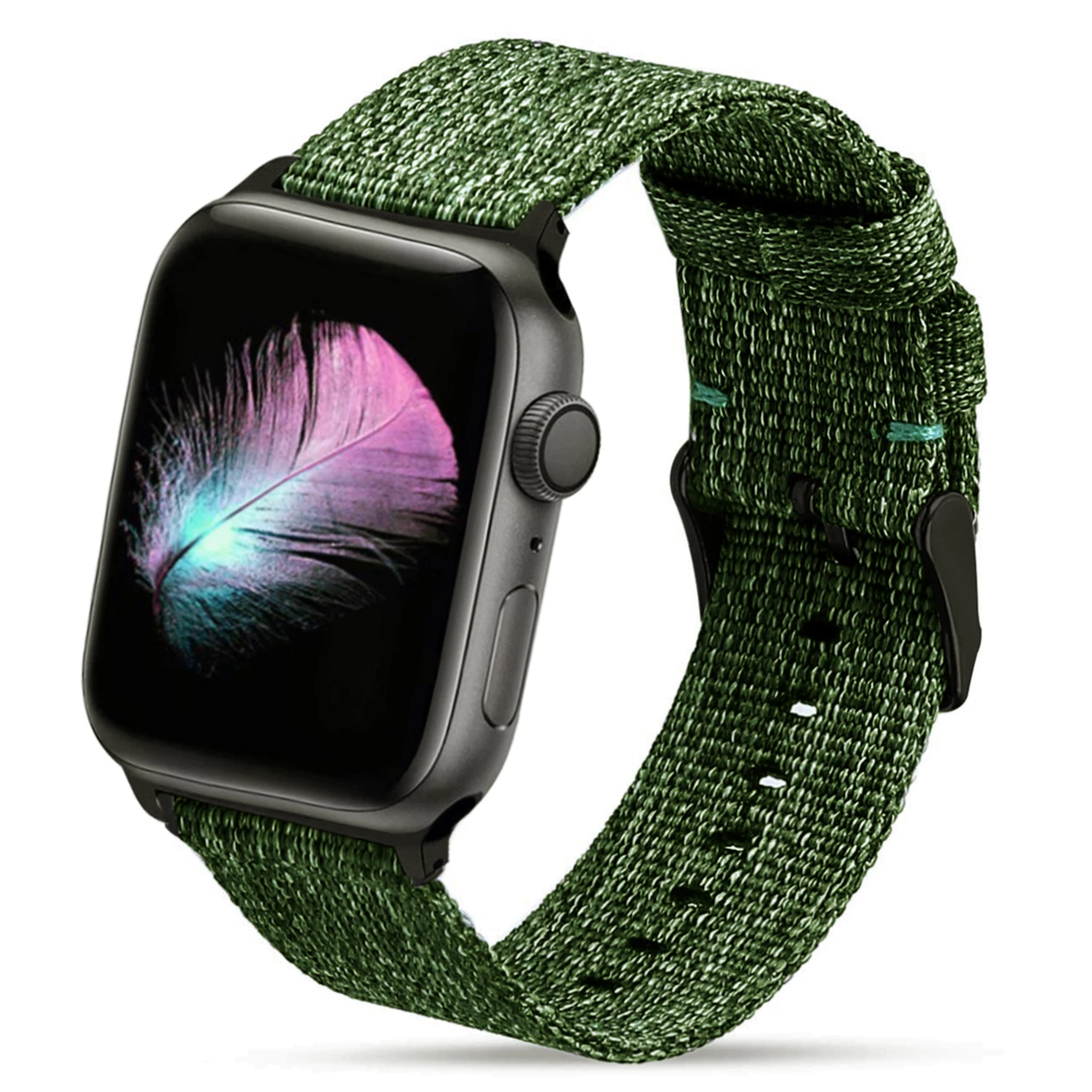 Тканый нейлоновый ремешок для наручных часов Apple Watch серии 3/2/1 38 мм 42 мм дышащий сменный ремешок Спортивные петли для наручных часов iwatch серии 5 4 40 мм 44 мм