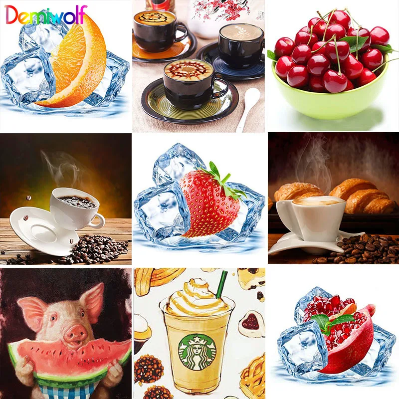 Хит продаж 5d алмазная живопись полная картина квадратные картины с оранжевыми