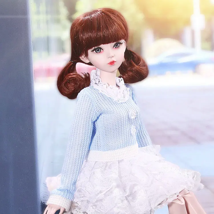 60 см Модная Кукла для молодых девушек ручной работы 1/3 Bjd куклы 23 шарнирные большие девичьи куклы детские игрушки для девочек подарок на день рождения и Рождество