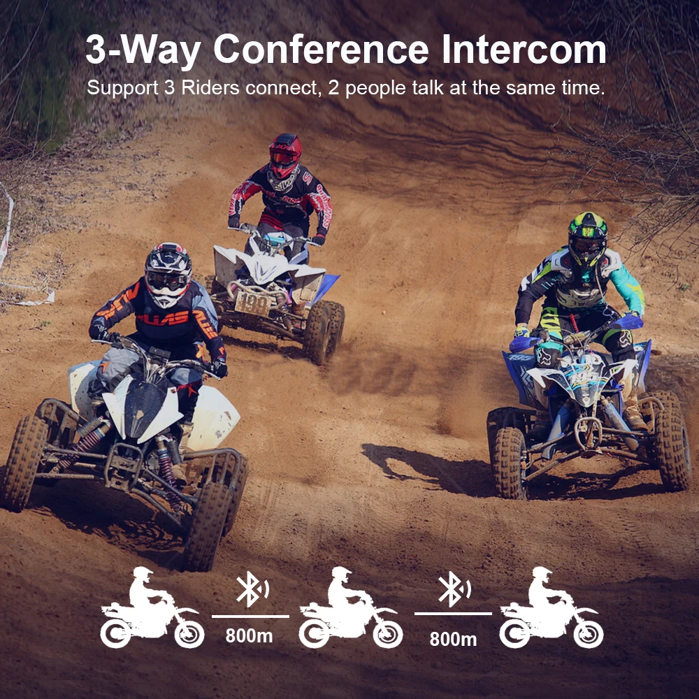FreedConn T-COM VB Moto rcycle для мотоциклетного шлема мотогарнитура Bluetooth intercomunicador moto 3