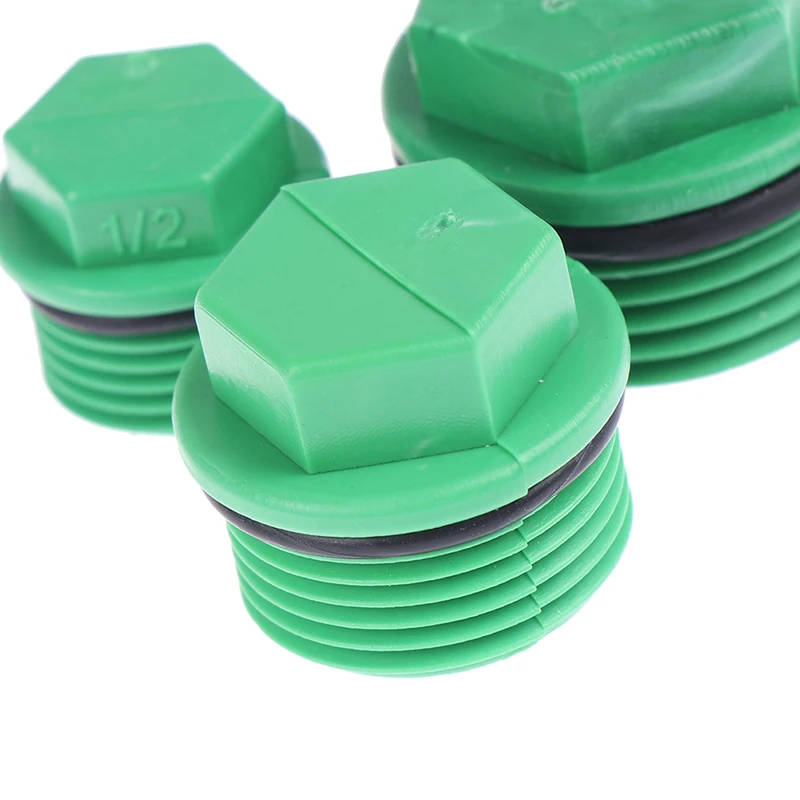 10 шт./компл. G1/2 G3/4 G1 ''наружная резьба полипропиленовая заглушка фитинги для