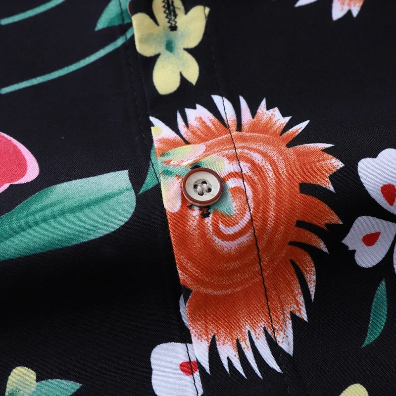 

2020 Spring and Autumn New Hawaiian Shirt Men Fashion Casual Long Sleeve Flower Shirt Male Brand Plus Size 5XL 6XL 7XL