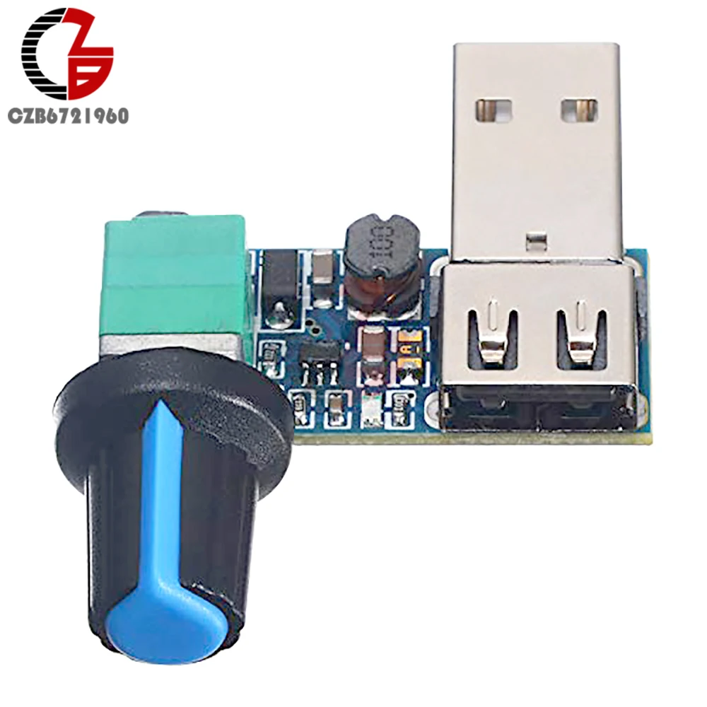 Регулятор напряжения контроллер скорости вентилятора USB бесступенчатый