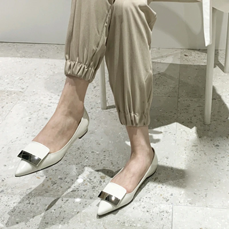 Женские босоножки из искусственной кожи на шпильке 5 см с острым носком в