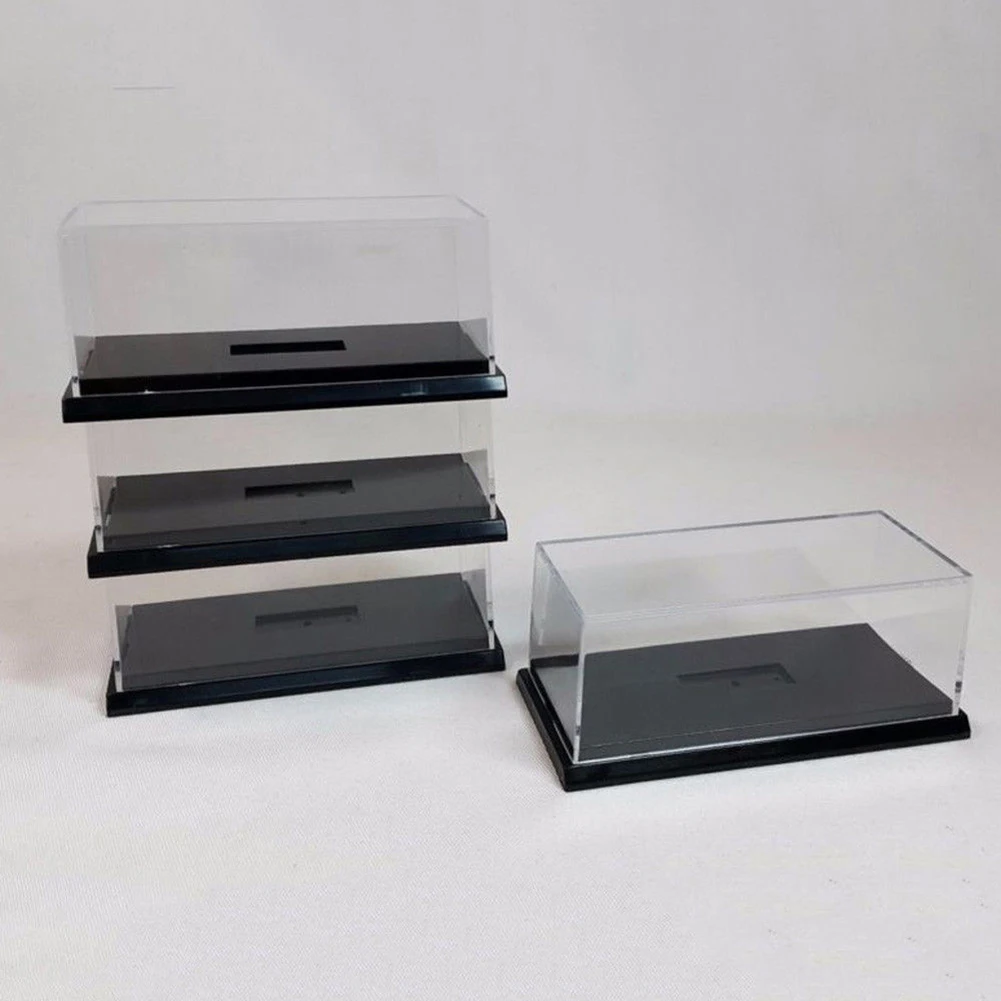 Dust Proof Acrylic Display Case Clear Storage Holder for 1/64 Model Car Toy Anti Durable Dustproof | Дом и сад