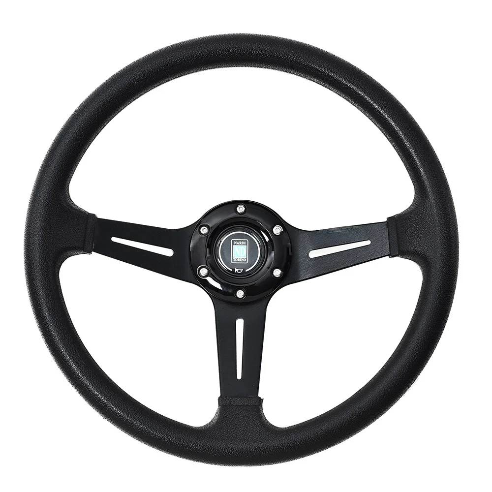 

Universal 14 inch ND PU Auto Racing Steering wheels Deep Corn Drifting Sport Steering Wheel With Logo