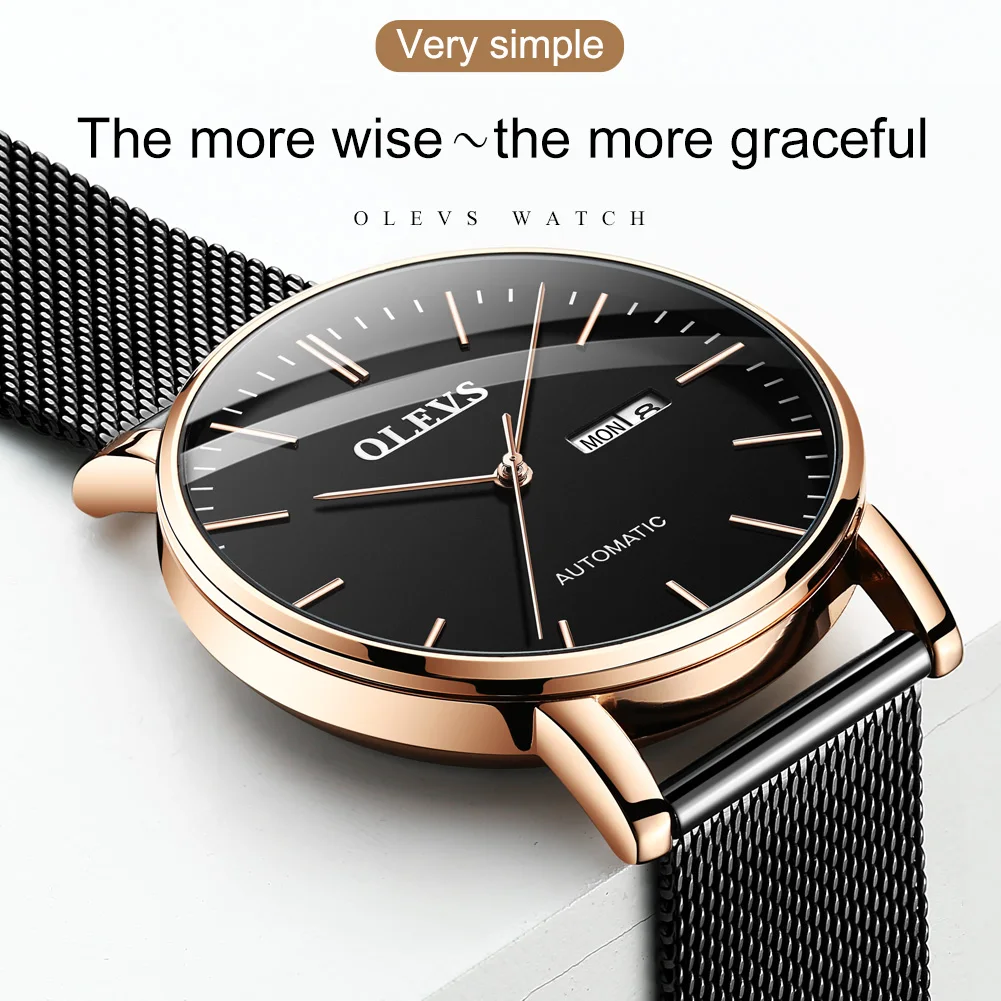 

OLEVS 2020 New mechanical Men Watches Japan Movement Luminous Automatic Men's Watches Top brand G5882