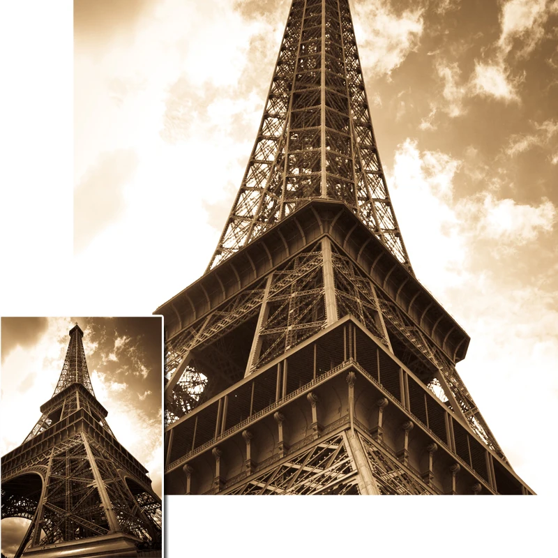 Холст настенные картины Париж башня Ретро Настенные постеры для дома