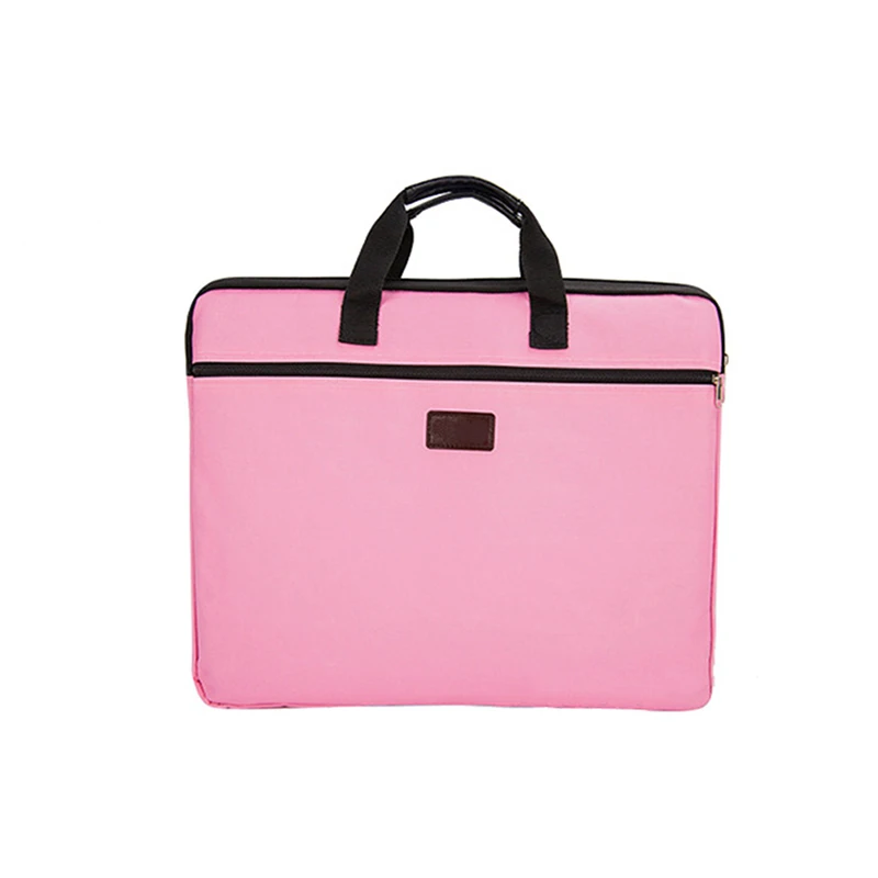 

Portable document bag canvas A4 office zipper bag large capacity men women handbag multi-layer information bag briefcase meeting