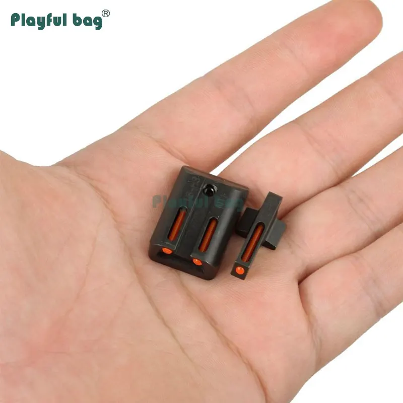 

Playful bag 1911 red and green fiber sight Fiber Optic Front For 1911 CS sport decortive toys DIY cs accessories AQA52