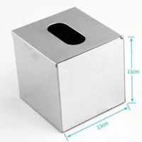 creative container tissue box silver square storage retro tissue box dispenser toilet servilletas de papel home decor dl60zh