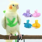 Шлейка-поводок для птицы, регулируемый шлейф для попугаев, летающая уличная веревка, обучение укусам маленькой птицы