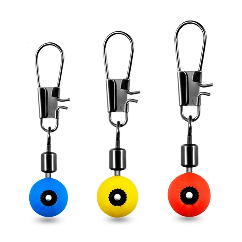 

100pcs/Lot Fishing Float Bobber Stops Space Beans Swivel Connectors Sea Fishing Saltwater Metal Plastic Tools Accessories