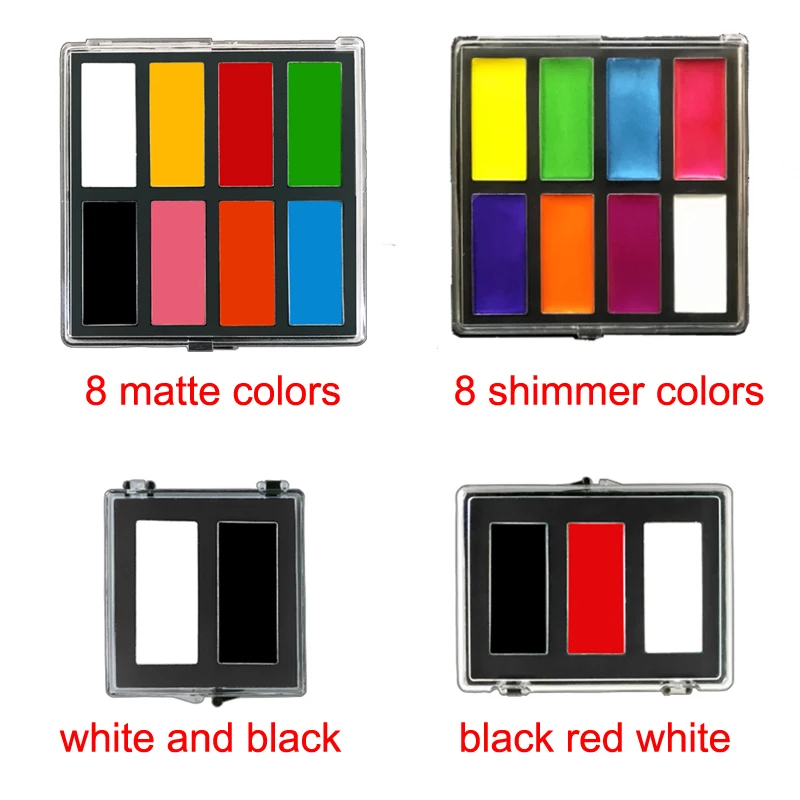 Кремовая картина для тела макияж на масляной основе белые черные красные палитры