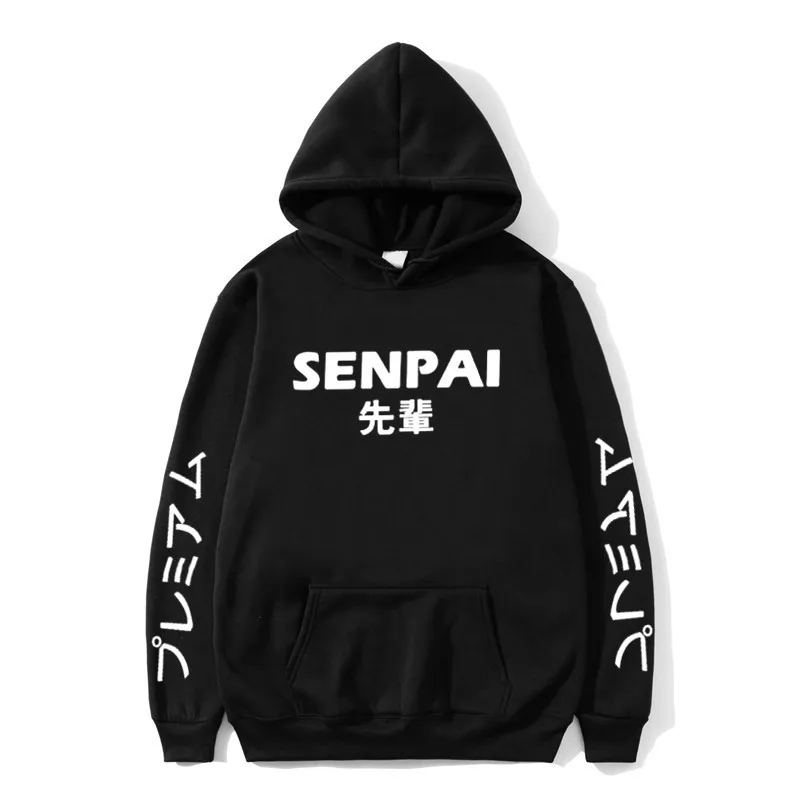 Горячая Распродажа модная Японская уличная толстовка с капюшоном SENPAI несколько