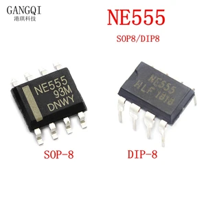 10PCS/LOT New NE555 NE555P NE555N 555 Timers DIP-8 8 Pin DIP Sockets /SOP-8 SMD NE555DR IC