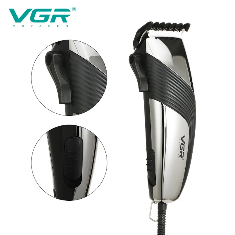 

VGR V-121 Professional Electric Hair Clipper High Power Low Noise Household Hair Shaver Rechargeable Hair Trimmer For Barbershop