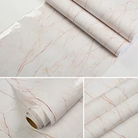 10M Waterproof Marble Thicken Wallpaper Self Adhesive Removable Vinyl Film Kitchen Stove Cabinet Home Decor Width Stickers