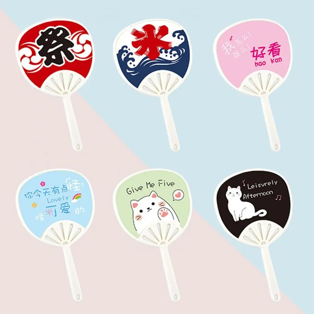 

Miniature Hand Fan Minimalistic Creative Plastic Mini Dollhouse Hand Fan Model for 1/6 Doll House