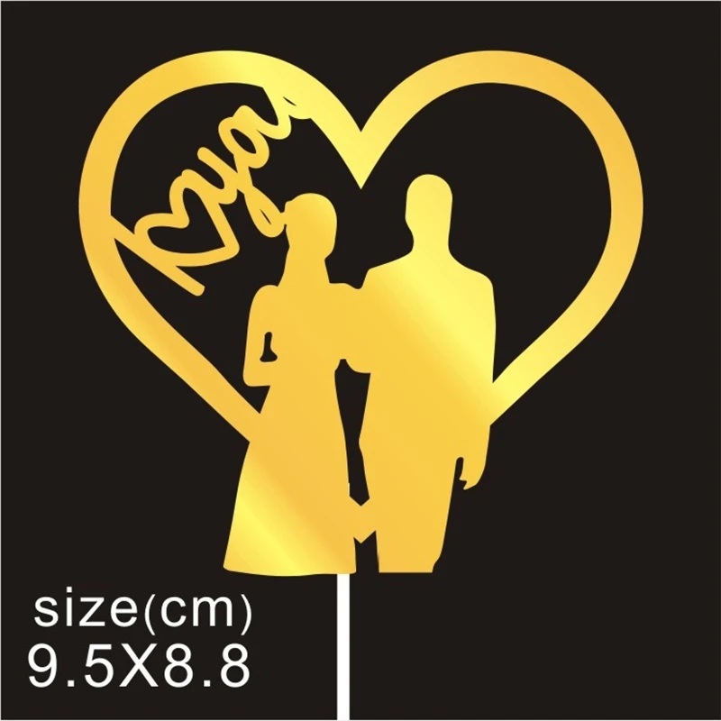 1 шт. Топпер для свадебного торта невесты и жениха топ на день рождения флаги