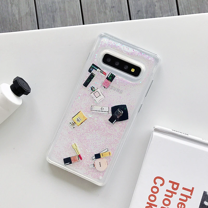 Чехол с сыпучим песком для Samsung Galaxy S8 S9 S10 plus Note 9 8 | Мобильные телефоны и аксессуары