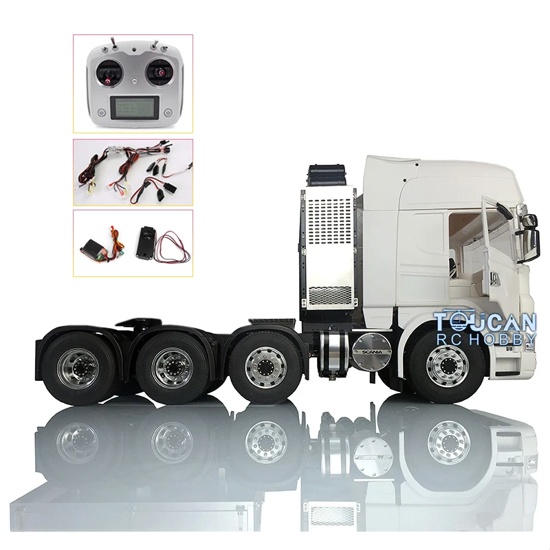 

1/14 RC LESU 8*8 Metal Chassis Radio Hercul Sca R730 Cabin Tractor Truck THZH0679