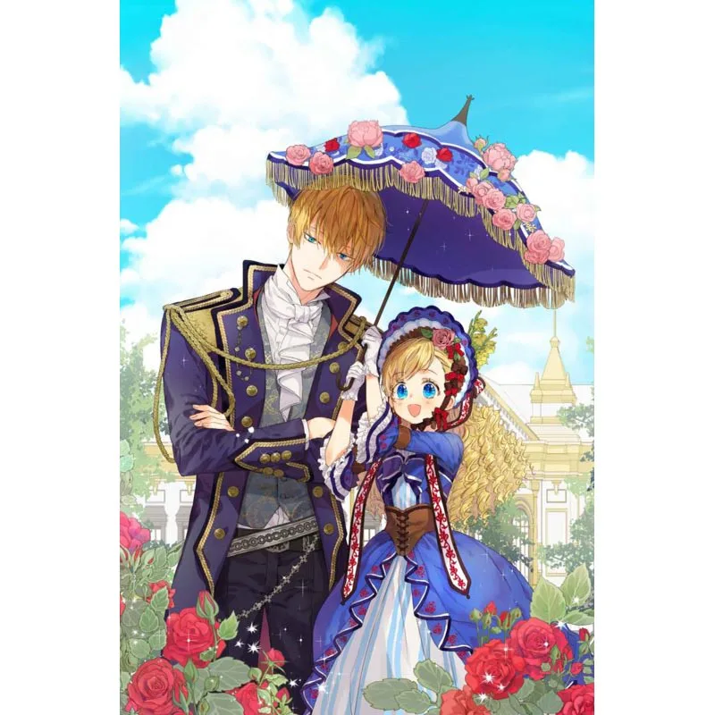 Постер Кто сделал меня принцессой 02 из аниме атласный постер тканевый настенный