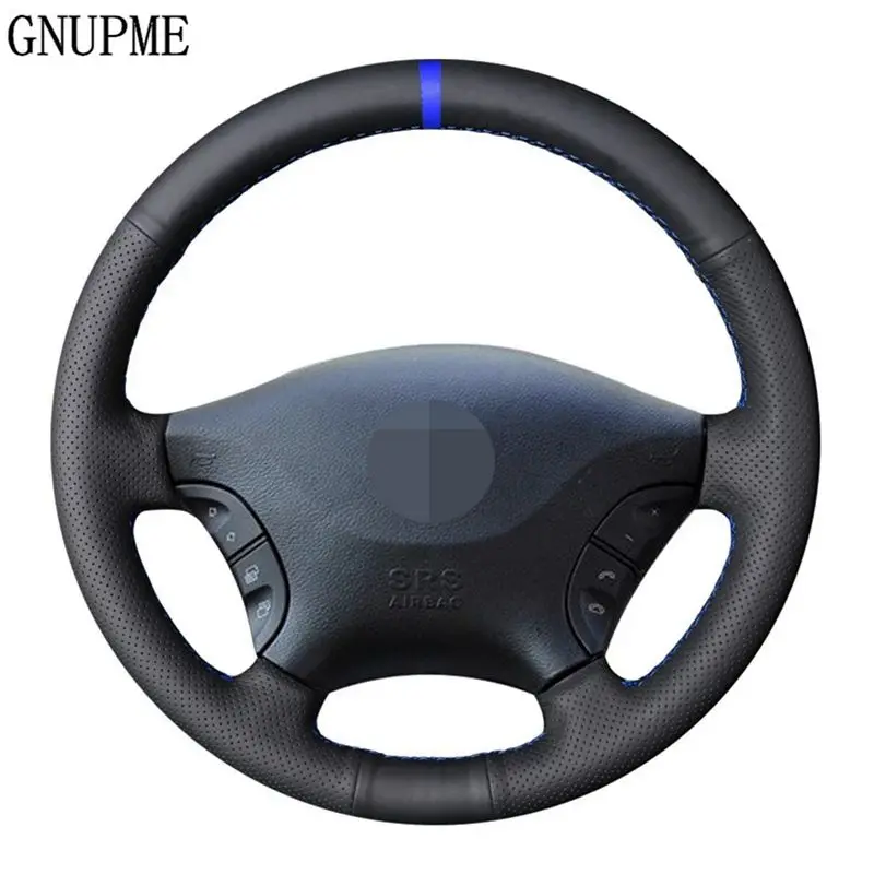 

Hand-Stitched DIY Black Artificial Leather Car Steering Wheel Cover For Mercedes Benz W639 Viano Vito Volkswagen VW Crafter