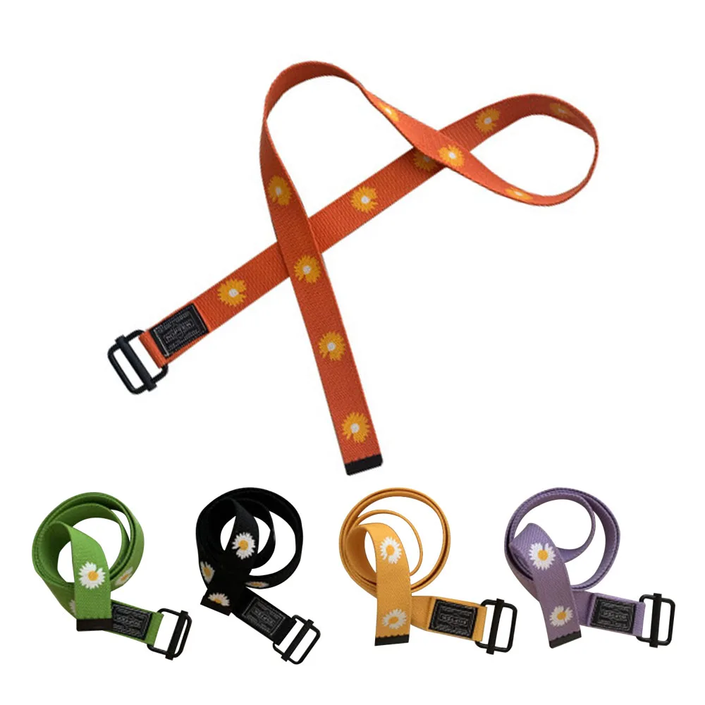 Холщовые ремни для женщин студенческий пояс регулируемый модный повседневный