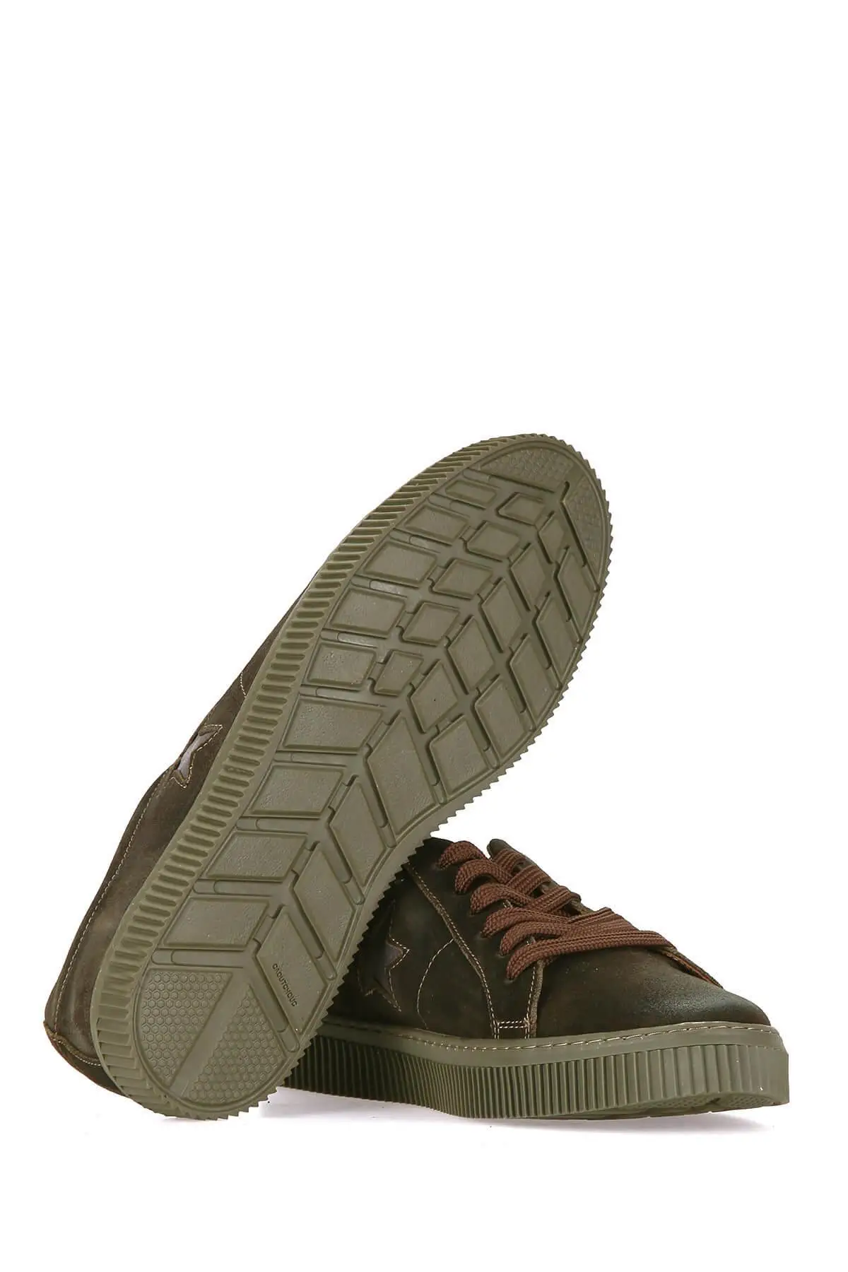 Derimod/Мужская обувь из натуральной кожи цвета хаки|Мужские кроссовки и кеды| |