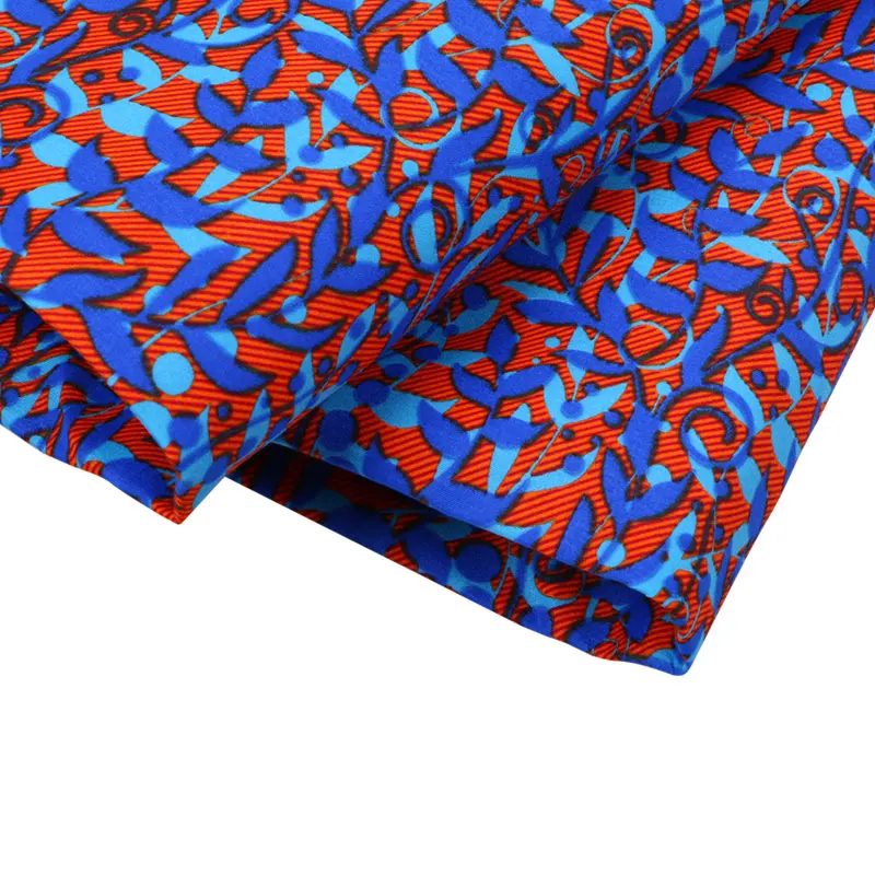 

Ankara fabric African polyester printed blue block African floor-coat wax high quality 6 yards/lot African fabric clothingFP6192