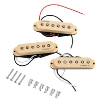 single coil pickup set for electric guitar middle neck bridge alnico v