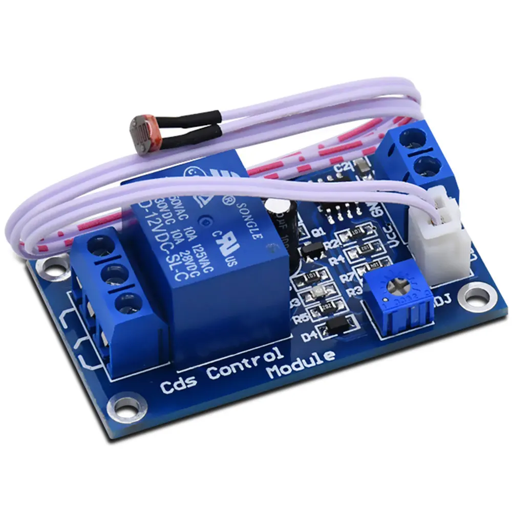 

12V 10A Photoresistor Module Brightness Automatic Control Module Light Controller Relay Output Switch