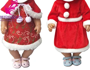 43 см детская кукла рождественское платье Санта Клауса для 18-дюймовых кукол для девочек рождественское платье подарки для девочек