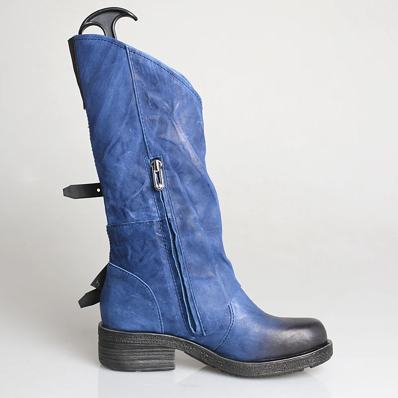 Прогулочная обувь Женские ботинки Ботинки до середины икры в стиле ретро на