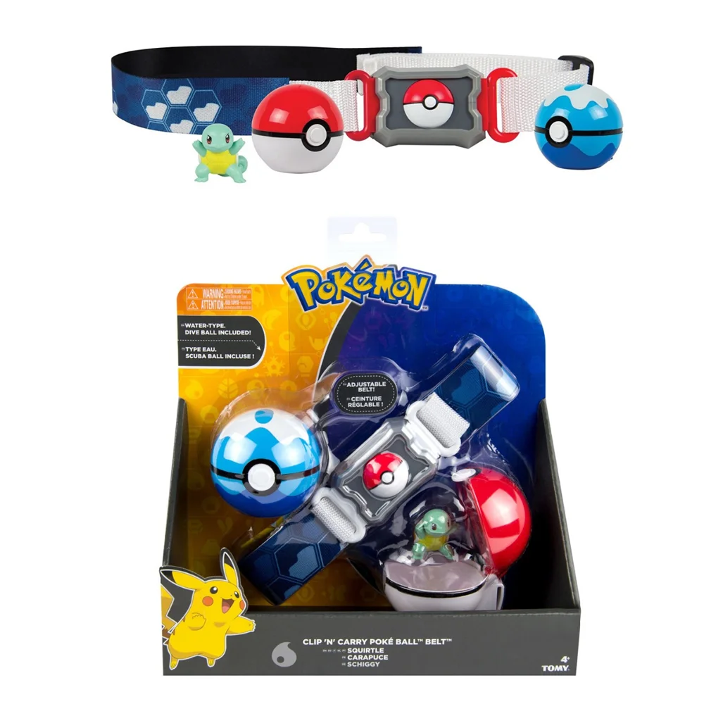 Кружка с покемонами ремень Tomy Фигурки игрушки набор Пикачу Squirtle Charmander Бульбазавр