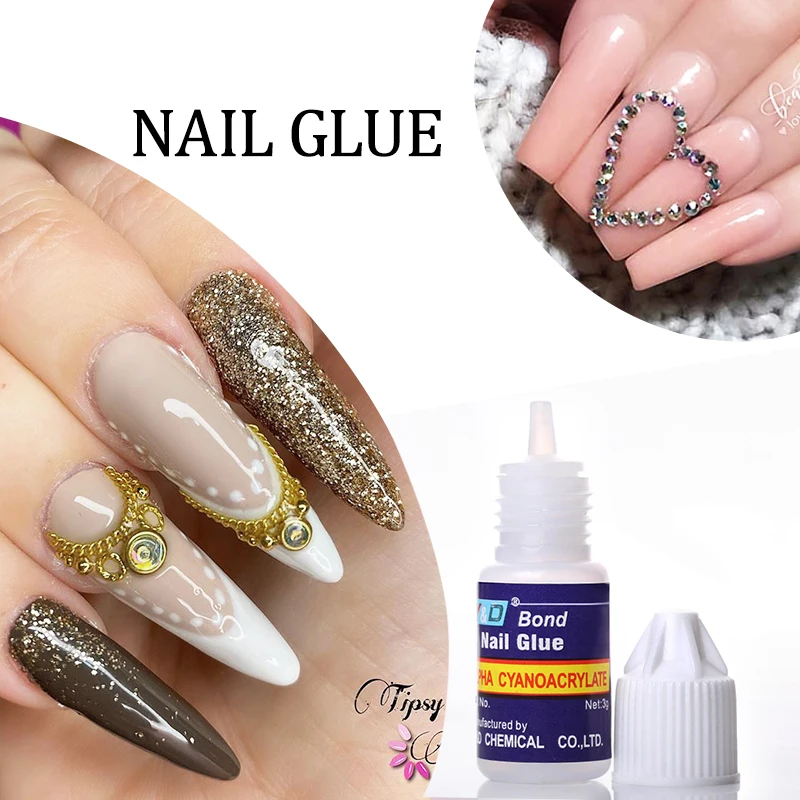 BORN PRETTY 1 шт. 3 г клей для ногтей французских накладных акриловый лак