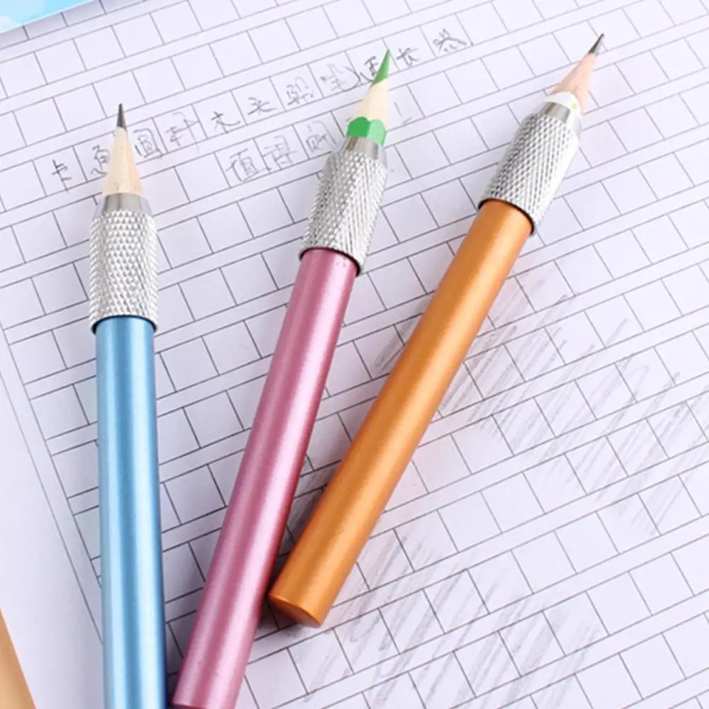 

One Piece Of Colored Metal Pencil Extender Special Aluminum Pencil Extender Connector Extender Sleeve Pencil Rods For Drawi M6G3